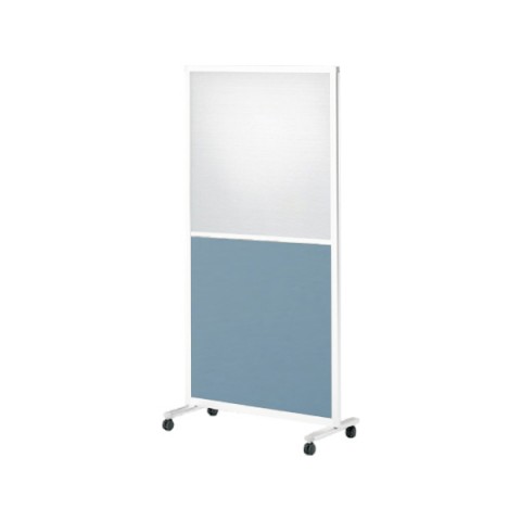 イトーキ パーテーション・間仕切り 完成日 組立不要 スクリーンパネルK 1連パネル 単独用 W900 樹脂・クロスコンビパネル キャスター付 H1800 FSK-98CGC-W9S7