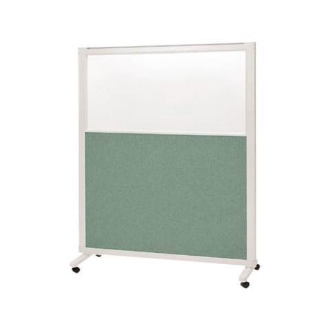 トヨスチール パーテーション・間仕切り 完成日 組立不要 EPE 窓付クロスパネルタイプ 単体 EPE-G1512-M 44-0925-5