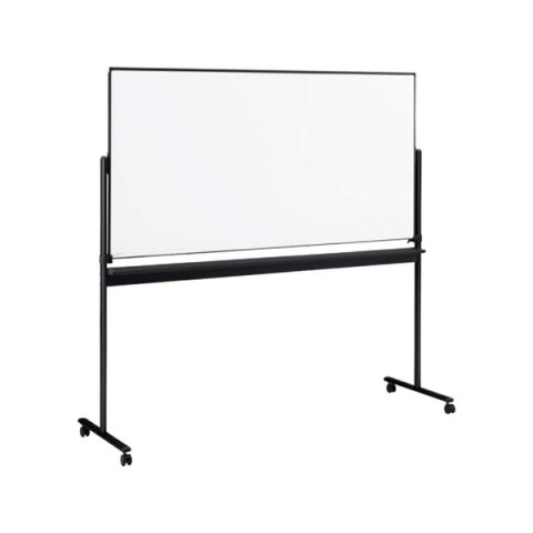 オカムラ ホワイトボード・多目的ボード 完成日 組立不要 ホワイトボード スタンドボード ツーポイントロックタイプ 回転タイプ 両面ホワイトボード 4380KK-Z25