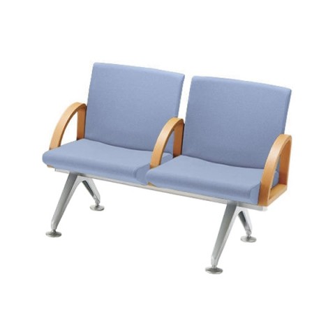 コクヨ ロビーベンチ・長椅子 完成日 組立不要 コレッティ2 2人用 2連アームチェア(中肘付き) 張り地:エコPVCレザー(耐アルコール、耐次亜塩素酸ナトリウム性能を持ったレザー) CN-4202AAVZ62