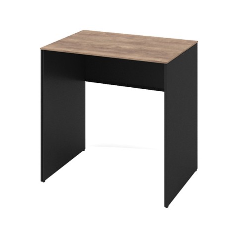 オカムラ オフィスデスク 完成日 組立不要 ソリスト パネル脚 平机 ハイタイプ(1000H) D700 脚色ブラック メラミン天板(ティンバーウッド) 3K26LF-MGL2