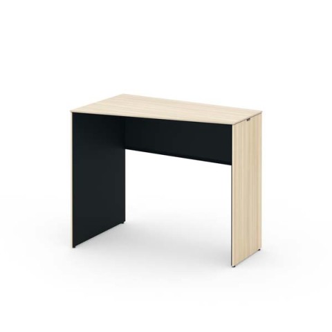 オカムラ オフィスデスク 完成日 組立不要 ソリスト パネル脚 台形天板 ハイタイプ(1000H) 左タイプ 脚色・天板プライズウッド 3K26HE-MFK1