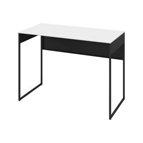 オカムラ オフィスデスク 完成日 組立不要 ソリスト フレーム脚 平机 ハイタイプ(1000H) D700 脚色ブラック メラミン天板(ホワイト) 3K21LD-MK61