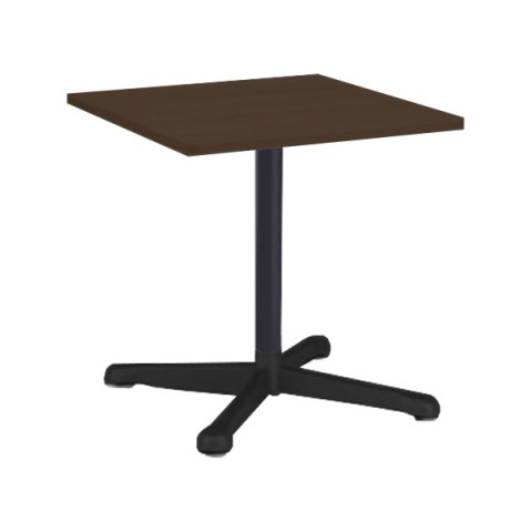 オカムラ ミーティングテーブル 完成日 組立不要 アクティアフェロー 正方形タイプ 昇降タイプ 十字脚 脚色ブラック アジャスター W800 プライズウッド天板 93N7YN-MDA6