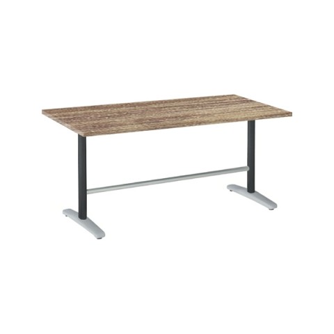 オカムラ ミーティングテーブル 完成日 組立不要 ライブス ミーティングテーブル T字脚タイプ 固定タイプテーブル(アジャスター付) 矩形 W1800 D900 脚:ポリッシュ(支柱:ブラック) 87AFAM-MEW2