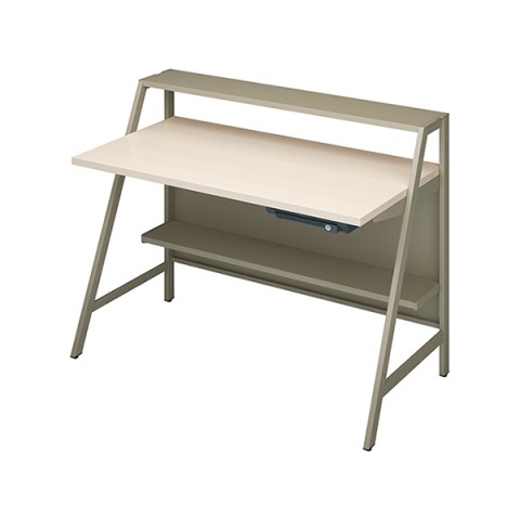 コクヨ オフィスデスク 完成日 組立不要 インベント-SH 脚ベージュ W1200×H720 引出付 DSH-S1206MC-1K102