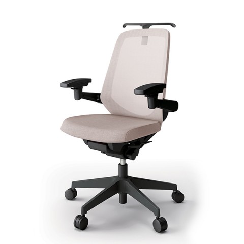 イトーキ オフィスチェア 完成日 組立不要 ノートチェア テクスチャードメッシュバック ハイバック アジャスタブル肘 ランバーサポートなし ハンガー付 ナイロン双輪キャスター KJ-177JEH2T1F6