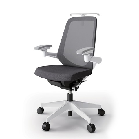 イトーキ オフィスチェア 完成日 組立不要 ノートチェア テクスチャードメッシュバック ハイバック アジャスタブル肘 ランバーサポートなし ハンガー付 ナイロン双輪キャスター KJ-177JEH2W9T3