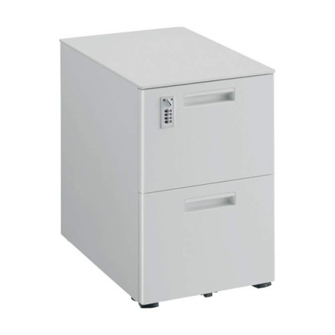 コクヨ デスクワゴン・脇机 完成日 組立不要 ジーティー 2段引き出しタイプ ワゴン(A2ワゴン) ダイヤル錠 SD-GT46DA2S81N4