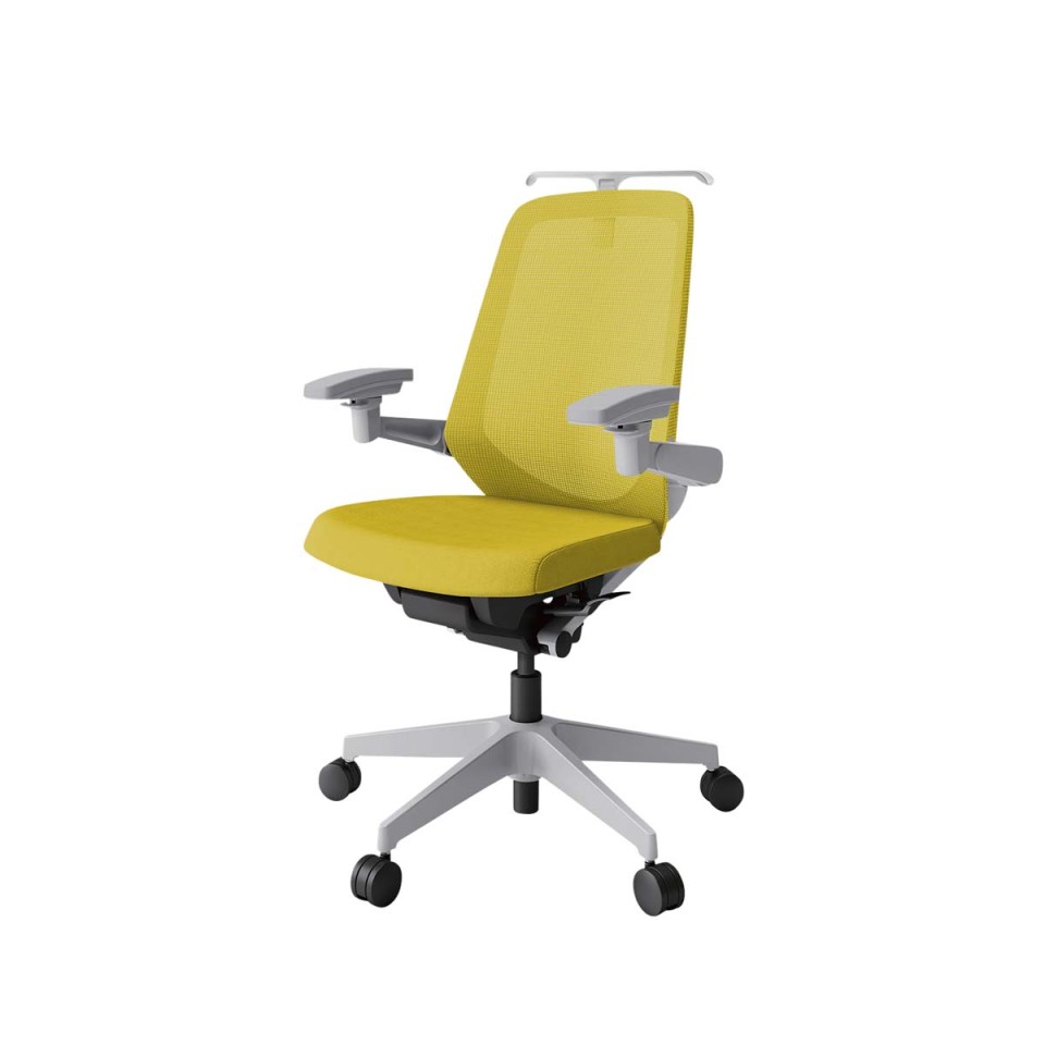 イトーキ オフィスチェア 完成日 組立不要 ノートチェア プレーンメッシュバック ハイバック アジャスタブル肘 ランバーサポートなし ハンガー付 抵抗付ウレタン双輪キャスター KJ-177JVHM1GNU5