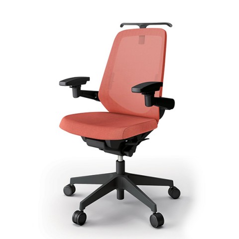 イトーキ オフィスチェア 完成日 組立不要 ノートチェア テクスチャードメッシュバック ハイバック アジャスタブル肘 ランバーサポート付 ハンガー付 抵抗付ウレタン双輪キャスター KJ-157JEHM2T1D4