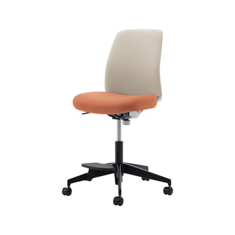 コクヨ オフィスチェア 完成日 組立不要 オプティ ハイタイプ ローバック 肘なし ブラック樹脂脚 本体ホワイトグレー 背座別色 ウレタン双輪キャスター C02-F102CU-E10YM11