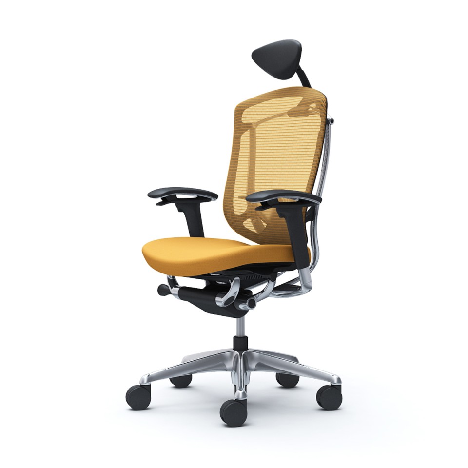 オカムラ オフィスチェア 完成日 組立不要 コンテッサセコンダ エクストラハイバック 小型可動ヘッドレスト クッション アジャストアーム ポリッシュフレーム ブラックボディ ランバー付 ハンガー無 ウレタンキャスター CC8CXS-FPD9