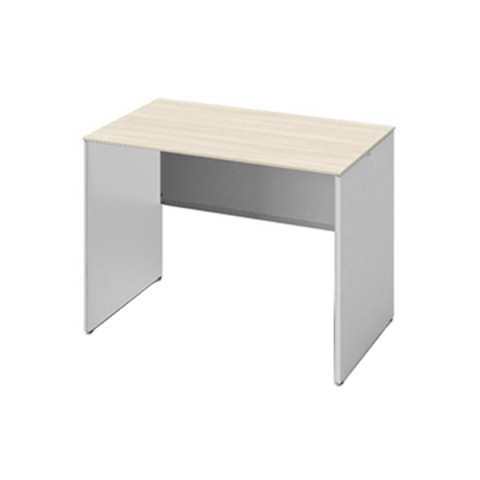 オカムラ オフィスデスク 完成日 組立不要 ソリスト パネル脚 平机 スタンダードタイプ(720H) D600 脚色ネオホワイト メラミン天板(プライズウッド) 3K25NF-MU03