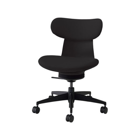 コクヨ オフィスチェア 完成日 組立不要 イングライフ 肘無 背クッションタイプ 背座同色 5本脚 ナイロンキャスター C05-B10CCW-BKB6B61