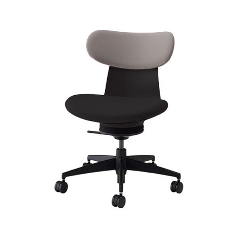 コクヨ オフィスチェア 完成日 組立不要 イングライフ 肘無 背クッションタイプ 5本脚 ポリウレタン巻きキャスター 背カラー:ミディアムグレージュ C05-B10CCU-BKB6MA1