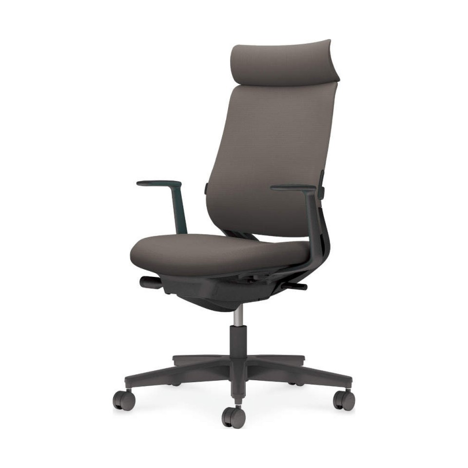 コクヨ オフィスチェア 完成日 組立不要 ミトラ 2 ファブリックタイプ アディショナルバック ブラック脚 L字肘 ブラック ランバーサポートあり ナイロンキャスター C04-B392CW-BKM6M61