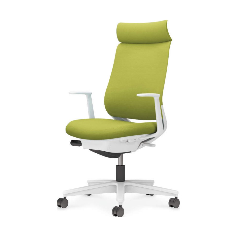 コクヨ オフィスチェア 完成日 組立不要 ミトラ 2 ファブリックタイプ アディショナルバック ホワイト脚 L字肘 ホワイトグレー ナイロンキャスター C04-W390CW-E1Q4Q41