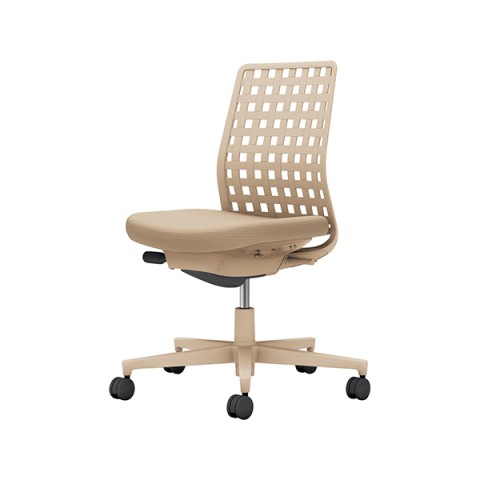 コクヨ オフィスチェア 完成日 組立不要 モネット 背樹脂シェルタイプ 肘なし ベージュ脚 本体:ソフトベージュ 背:ソフトベージュ ナイロンキャスター C03-Z300W-Z1K1KX1