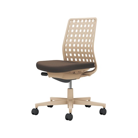 コクヨ オフィスチェア 完成日 組立不要 モネット 背樹脂シェルタイプ 肘なし ベージュ脚 本体:ソフトベージュ 背:ソフトベージュ ナイロンキャスター C03-Z300W-ZM61KX1