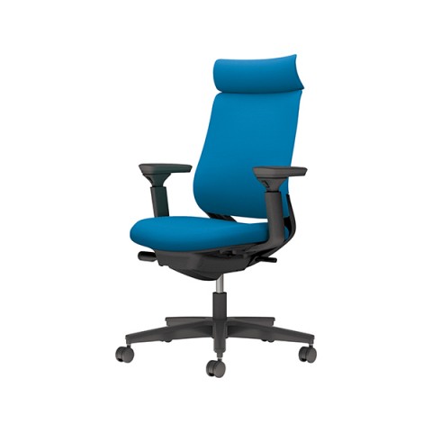 コクヨ オフィスチェア 完成日 組立不要 ミトラ 2 ファブリックタイプ アディショナルバック ブラック脚 可動肘 ブラック ポリウレタン巻きキャスター C04-B330CU-BKT4T41