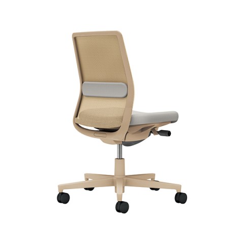 コクヨ オフィスチェア 完成日 組立不要 モネット 背メッシュタイプ 背座別色(座色選択タイプ)ベージュ脚 本体:ソフトベージュ 背:ソフトベージュ 肘なし ランバーサポートあり ポリウレタン巻きキャスター C03-Z102U-ZE2YKE21