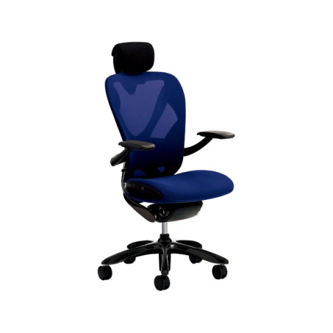 イナバ オフィスチェア 完成日 組立不要 エクセア ヘッドレスト付タイプ フレーム色スパークリングブラック XAIR 120 SS1120