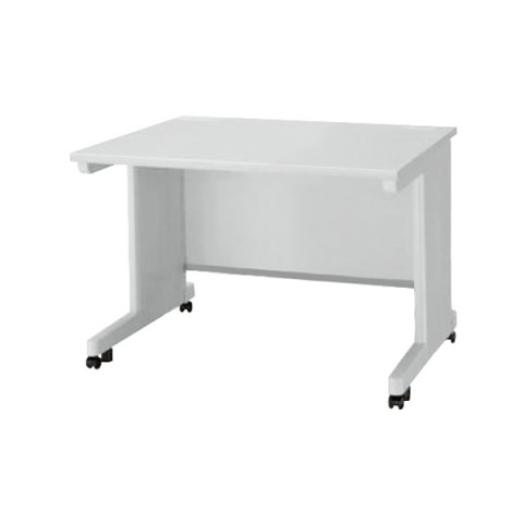 ライオン オフィスデスク 完成日 組立不要 イーディー 平机(キャスタータイプ)(H700) 中央引き出しなし(奥行800mm) ED-E088NC-HH 364-12