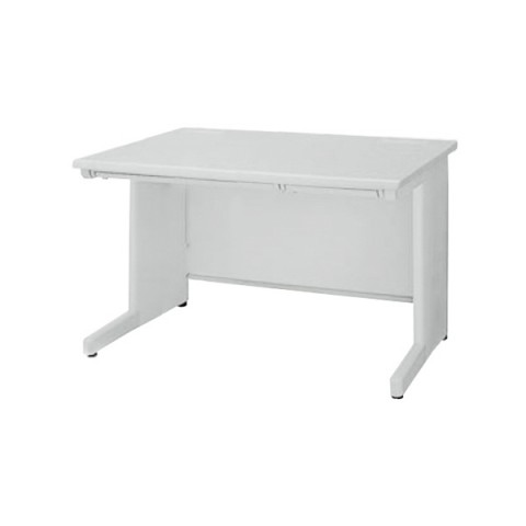 ライオン オフィスデスク 完成日 組立不要 イーディー 平机(アジャスタータイプ)(H700) 中央引き出し付(奥行800mm) ED-E108F-HH 702-97