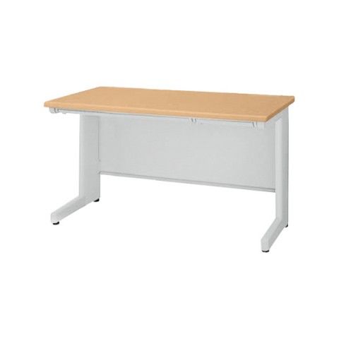ライオン オフィスデスク 完成日 組立不要 イーディー 平机(アジャスタータイプ)(H700) 中央引き出し付(奥行600mm) ED-E116F-MH 364-82