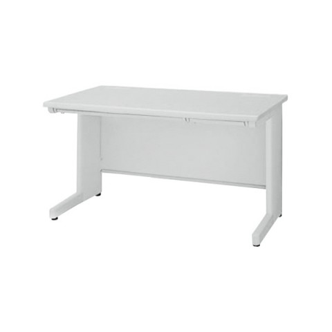 ライオン オフィスデスク 完成日 組立不要 イーディー 平机(アジャスタータイプ)(H700) 中央引き出し付(奥行700mm) ED-E117F-HH 702-89