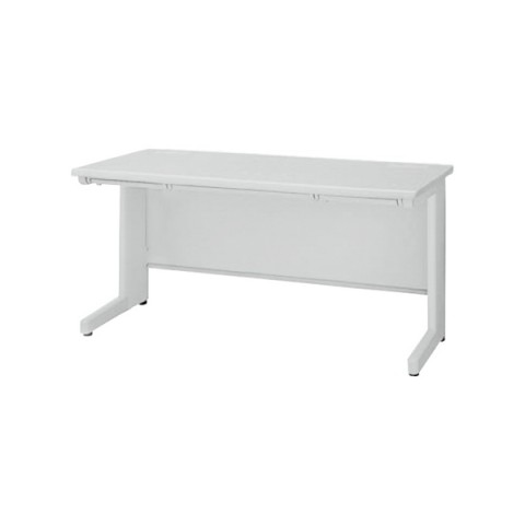 ライオン オフィスデスク 完成日 組立不要 イーディー 平机(アジャスタータイプ)(H700) 中央引き出し付(奥行600mm) ED-E146F-HH 364-73
