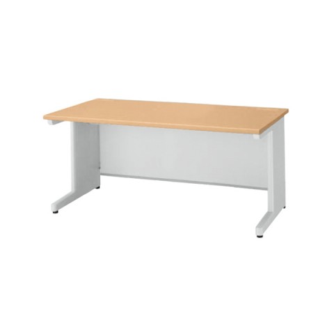 ライオン オフィスデスク 完成日 組立不要 イーディー 平机(アジャスタータイプ)(H700) 中央引き出しなし(奥行800mm) ED-E168N-MH 363-71