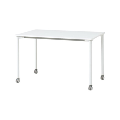 イトーキ オフィスデスク 完成日 組立不要 アクティブフィールド パーソナルテーブル 角型 H720 キャスター脚 脚カラー:ホワイトW 配線なしタイプ D700 AF-1207PNC-WL