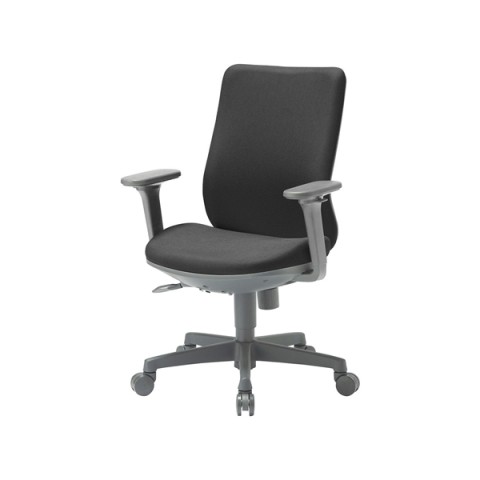 アイコ オフィスチェア  OA-3100 ミドルバック可動肘タイプ OA-3135AJ(FG3)BK