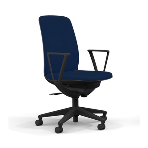 イトーキ オフィスチェア 完成日 組立不要 トルテUチェア スタンダードカラータイプ ハイバック ループ肘付 抗ウイルス布地張り ナイロン双輪キャスター KJ-316PV-T1B2