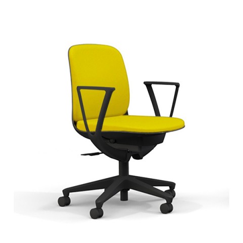 イトーキ オフィスチェア 完成日 組立不要 トルテUチェア スタンダードカラータイプ ローバック ループ肘付 抗ウイルス布地張り 抵抗付ウレタン双輪キャスター KJ-326PVM-T1U5