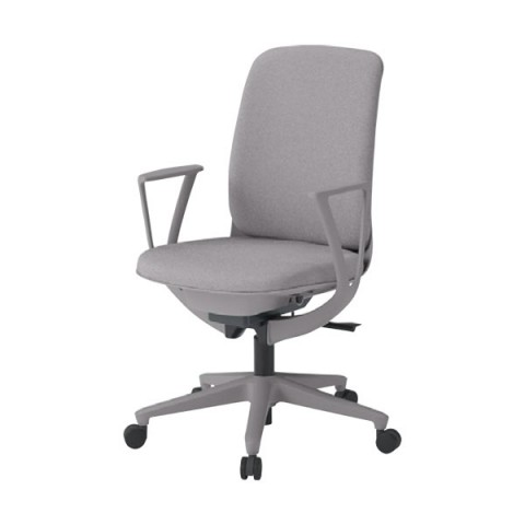 イトーキ オフィスチェア 完成日 組立不要 トルテUチェア ナチュラルカラーシリーズ ハイバック ループ肘付 抵抗付ウレタン双輪キャスター KJ-336CFM-GNT6