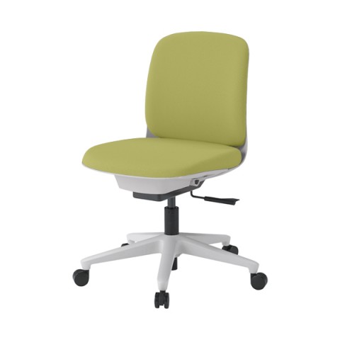 イトーキ オフィスチェア 完成日 組立不要 トルテUチェア スタンダードカラータイプ ローバック 肘なし ビニールレザー張り ナイロン双輪キャスター KJ-320DL-W9L8