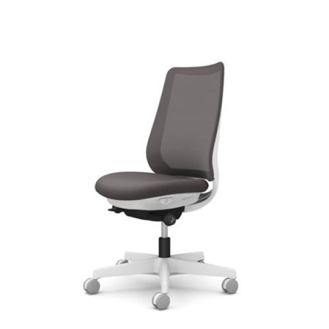 オカムラ オフィスチェア 完成日 組立不要 ポータム スタンダードバック 背メッシュタイプ 肘なし フレームカラー・脚カラー:ホワイト ナイロンキャスター 張材:プレーン CF11XW-FKA2