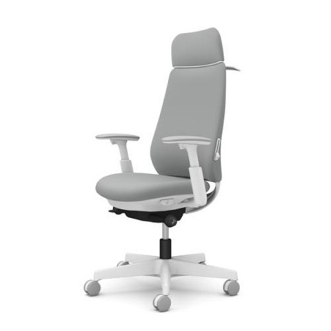 オカムラ オフィスチェア 完成日 組立不要 ポータム エクストラスタンダードバック 背クッションタイプ アジャストアーム フレーム・脚カラー:ホワイト ナイロンキャスター ハンガー有 ランバーサポート有 張材:プレーン CF88XZ-FSG3