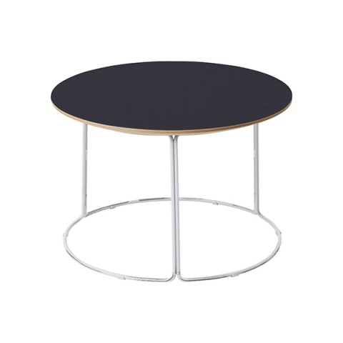 コクヨ ミーティングテーブル 完成日 組立不要 CK-750 リノリウム天板 メッキ脚 天板サイズ:φ600 高さ:385mm T75-M22L-F661