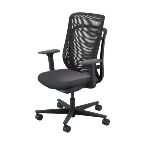 ウチダ オフィスチェア 完成日 組立不要 エージェイ チェア 2 メッシュカラー:ブラック ヘッドレストなし ジャケットハンガーなし キャスター:ナイロン アジャスタブル肘 AJ2A-331BK-A PA 5-372-131B