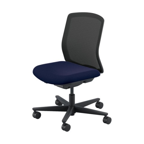 ウチダ オフィスチェア 完成日 組立不要 カリッサ 2 メッシュタイプ ミドルバック ブラックフレーム キャスター:ナイロン 肘なし 背ブラックタイプ(ツートン) CR2A-101MBB-N PA 5-370-01F0