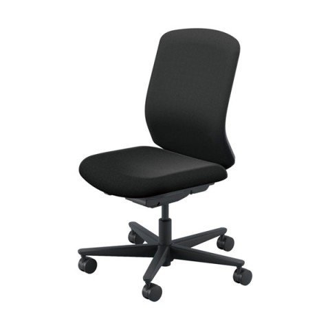 ウチダ オフィスチェア 完成日 組立不要 カリッサ 2 クロスタイプ ブラックフレーム キャスター:ナイロン 肘なし 単色タイプ CR2A-201CBB-N PA 5-371-01AA