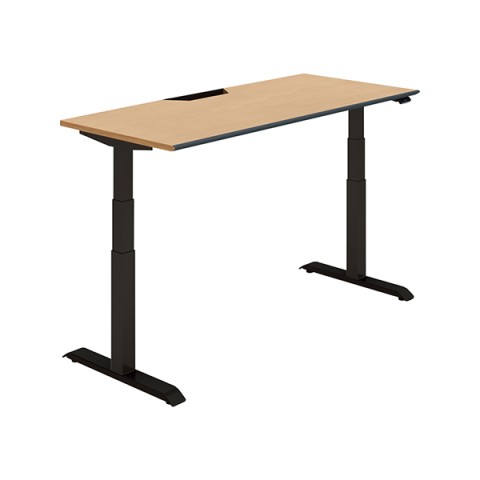 コクヨ オフィスデスク 完成日 組立不要 シークエンス スタンダードテーブル ハイグレードカラー ソフトエッジ フルスペックレバー DSE-LSA1607F-6AP13