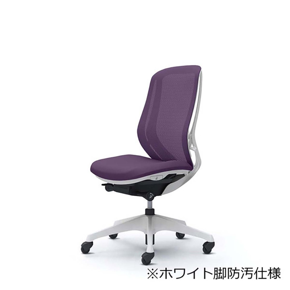 オカムラ オフィスチェア 完成日 組立不要 シルフィー ハイバック メッシュタイプ 肘なし ホワイトボディ 樹脂脚(防汚仕様) ゴムキャスター C635VG-FMP0