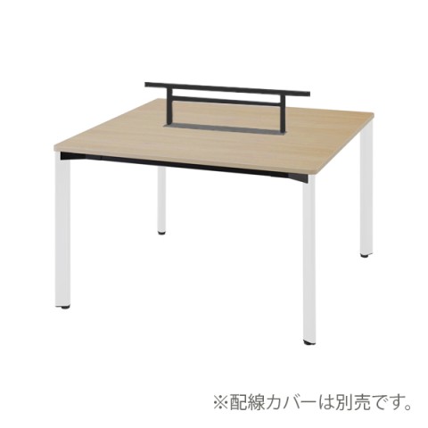 ウチダ オフィスデスク 完成日 組立不要 コモンズ-アイ 両面タイプ ビーム付 アジャスター スタンダードカラー 脚カラー:オフホワイト H720 D1200 両面ビーム付1212単体AJ 5-221-6623