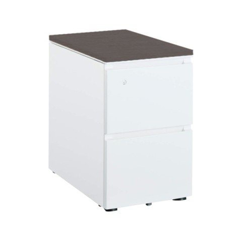 コクヨ デスクワゴン・脇机 完成日 組立不要 ジーエックス ワゴン(天板付きワゴン) 2段 本体:ホワイト SD-GXT46A2SAWMG8N