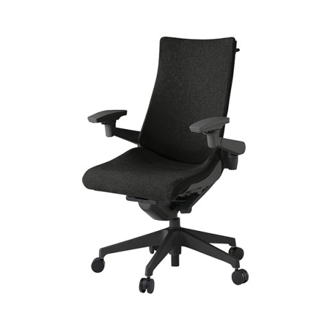 イトーキ オフィスチェア 完成日 組立不要 アクトチェア テクスチャードクロスバック ハイバック 樹脂脚 抵抗付ウレタン双輪キャスター ランバーサポート付 ハンガー付 アジャスタブル肘 KG-417SAHM1T1T1